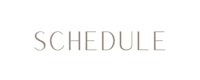 the word schedule on a white background